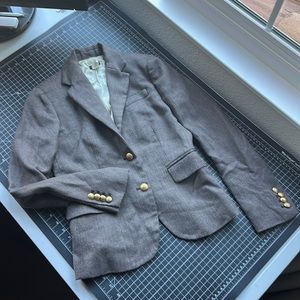 Jcrew J. Crew Factory Schoolboy Blazer Brown Herringbone 0